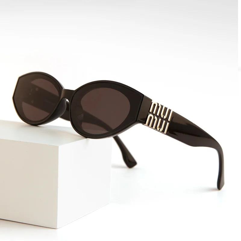 2025 Glamour Fashion Women Sunglasses Luxury Oval Designer Men Glasses Trend Classic Brand Unisex Shades UV400